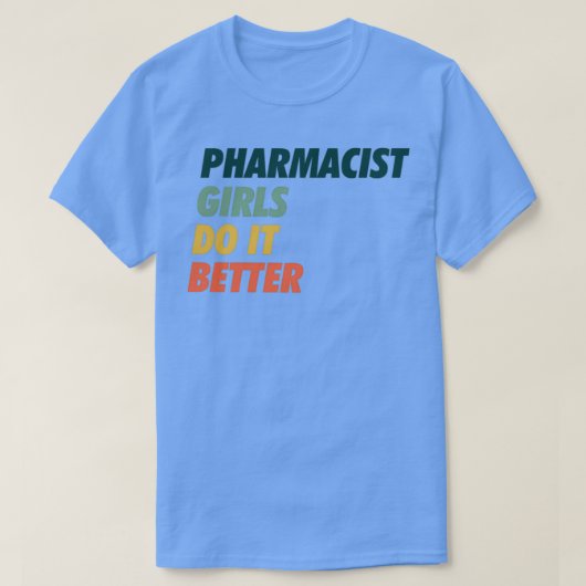 De apotheker doet het beter Eenvoudig design T-shirt (Design voorkant)