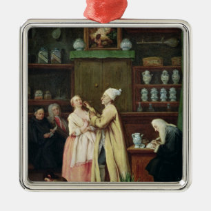 De apotheker metalen ornament