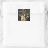 De apotheker vierkante sticker (Tas)