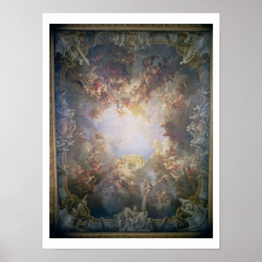 De Apotheose van Hercules, vanaf het plafond van T Poster (Voorkant)