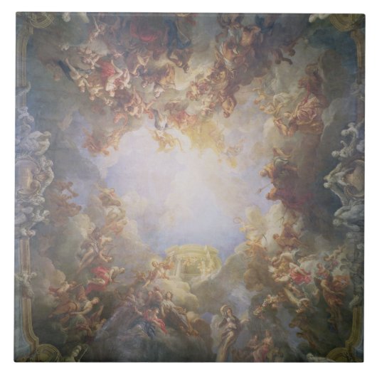 De Apotheose van Hercules, vanaf het plafond van T Tegeltje (Voorkant)