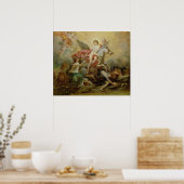 De Apotheose van Voltaire, 1778 Poster (Keuken)