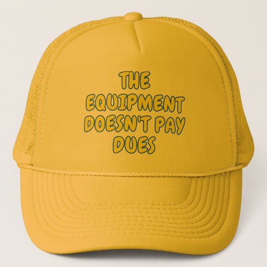 De apparatuur betaalt geen contributie trucker pet (Voorkant)