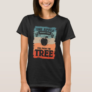 De appel Herfst niet ver van de boomfruitfoto T-shirt