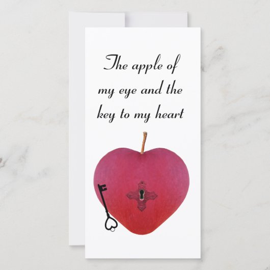 De appel van mijn oog en de sleutel tot mijn hart (Voorkant)