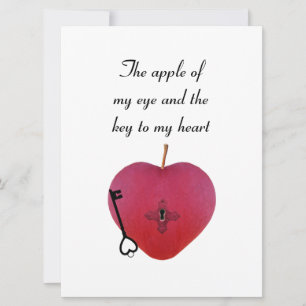 De appel van mijn oog en de sleutel tot mijn hart