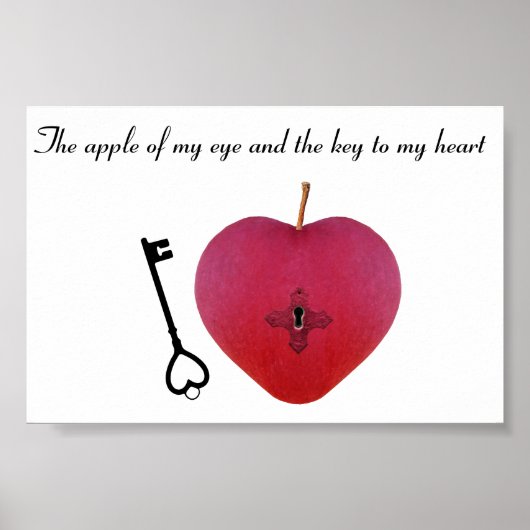 De appel van mijn oog en de sleutel tot mijn hart poster (Voorkant)