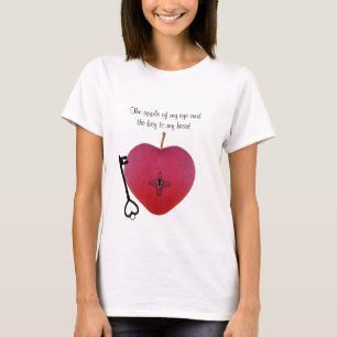 De appel van mijn oog en de sleutel tot mijn hart t-shirt