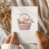 De appel van ons  Baby shower Kaart