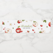 De appel van ons Baby shower Waterfles Etiket (Enkel label)