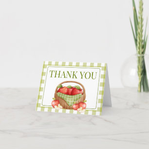 De appel van ons oog Baby shower Bedankkaart