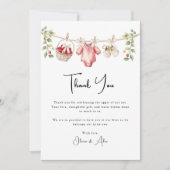 De appel van ons oog Baby shower Dank u Bedankkaart (Voorkant)