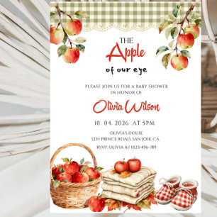 De Appel van Ons Oog Baby Shower Feest Kaart