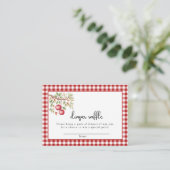 De appel van ons oog Baby shower Informatiekaartje (Staand voorkant)