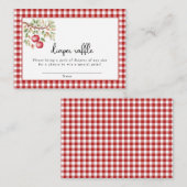 De appel van ons oog Baby shower Informatiekaartje (Voorkant / Achterkant)