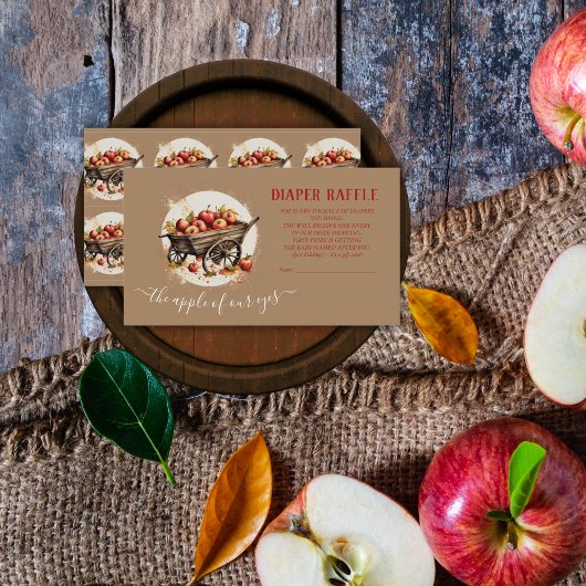 De appel van ons oog Baby shower Informatiekaartje