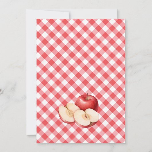 De appel van ons oog Baby shower Kaart (Achterkant)