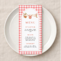 De Appel van Ons Oog Baby Shower Menukaart