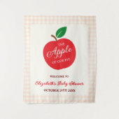 De appel van ons oog Baby shower Wandkleed (Voorkant)