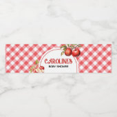 De appel van ons oog Baby shower Waterfles Etiket (Enkel label)