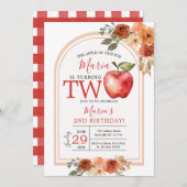 De appel van ons oog wordt Twee Herfst Verjaardag Kaart (Voorkant / Achterkant)