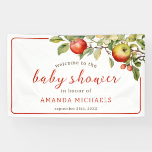De appel van onze Eye Baby shower Banner