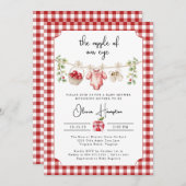 De appel van onze Eye Baby shower uitnodiging (Voorkant / Achterkant)