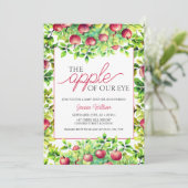 De appel van onze Eye Thanksgiving Baby shower Kaart (Staand voorkant)