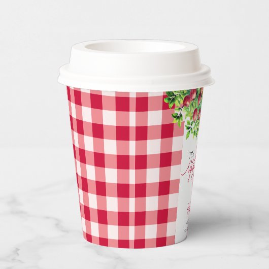 De appel van onze Eye Thanksgiving Baby shower Papieren Bekers (Rechts)