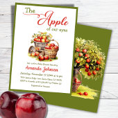 De appel van onze ogen Herfst Oogst Baby shower Kaart