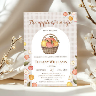 De appel van Onze Oogmand herfst Baby shower Kaart