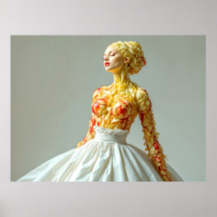 De appelvrouw – fruit als kunst poster