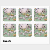 De Apple Feast Vierkante Sticker (Vel)