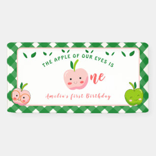 De Apple of Our Eyes eerste verjaardag Spandoek