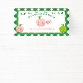 De Apple of Our Eyes eerste verjaardag Spandoek (Insitu)