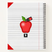 De Apple Teacup-regels van de leraar zijn groot Notitieboek (Achterkant)