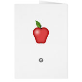 De Apple Teacup van de leraar Bedankt Card (Achterkant)