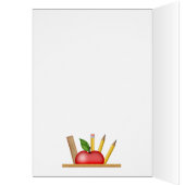 De Apple Teacup van de leraar Bedankt Card (Binnen (Links))