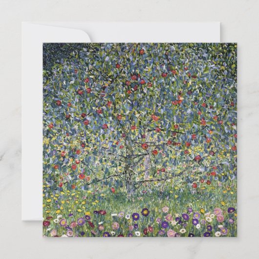 De Apple Tree (door Gustav Klimt) Kaart (Voorkant)