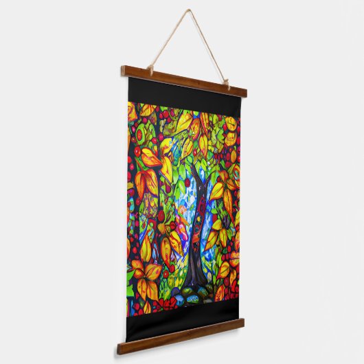 De Apple Tree Surreal Digital Art Hangend Wandkleed (Gebogen)
