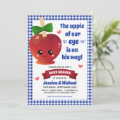 De Apple van ons Baby shower-uitnodiging voor ogen Kaart (Staand voorkant)