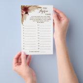 De Apron Game Pampas Grass Game Card Flyer (Hand)