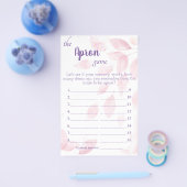 De Apron Vrijgezellenfeest Game Card Flyer (Enkel)