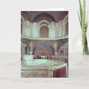 De apsis met de doopdoopvont kaart