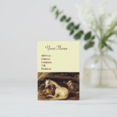 DE ARABISCHE TENT MET HOREN, ANDERE DIEREN, room Visitekaartje (Staand voorkant)