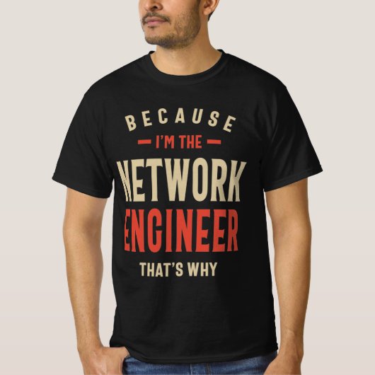 De Arbeidsplaats van de Ingenieur van het netwerk T-shirt (Voorkant)