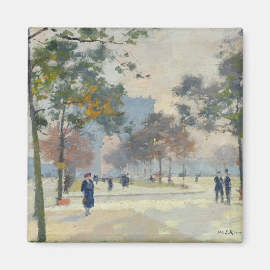 De Arc de Triomphe in het najaar van Parijs Magneet (Voorkant)