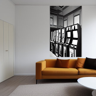 De arcadezaal | AI Art Poster