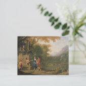 De Arcadiaanse herders Briefkaart (Staand voorkant)