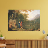 De Arcadiaanse herders Canvas Afdruk (Insitu (Woonkamer))